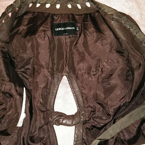 Vintage Giorgio Armani Leather Jacket🎉**HOST PICK**🎉 - Picture 6 of 8
